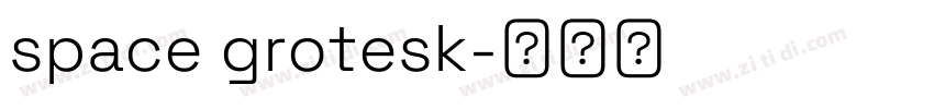 space grotesk字体转换